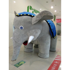 4 Legs Elephant Customized Inflatable Elephant Mascot Costume for Adult Halloween Plush Animal Costume