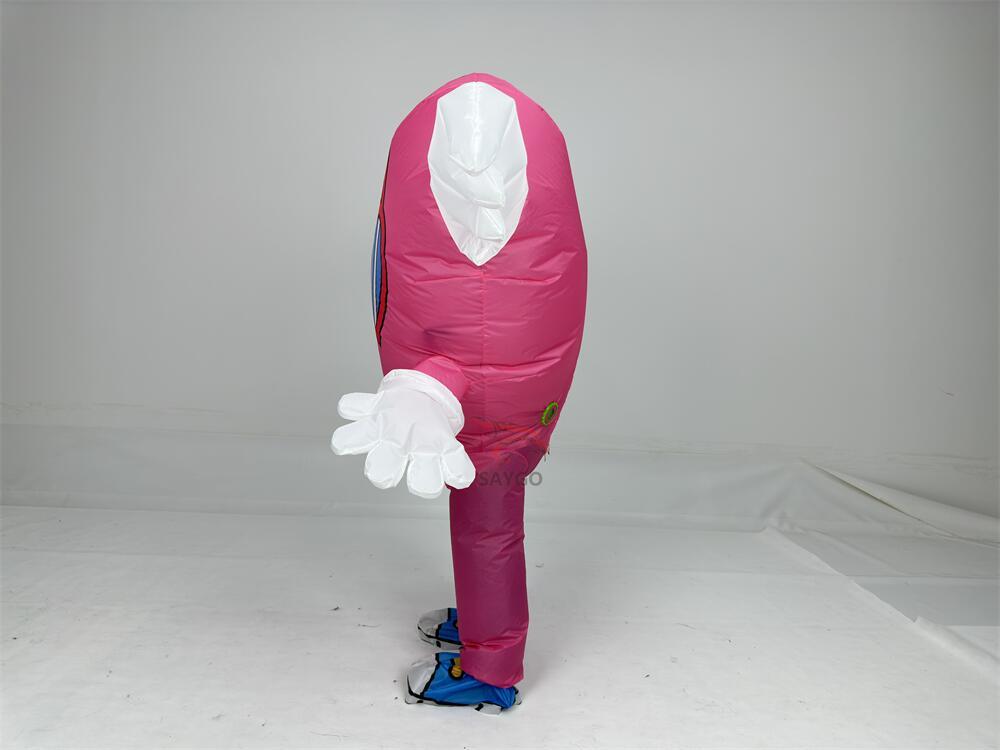 Swing Angle Inflatable Heart Mascot Costume for Adults Dress up Festivals Performance Wear