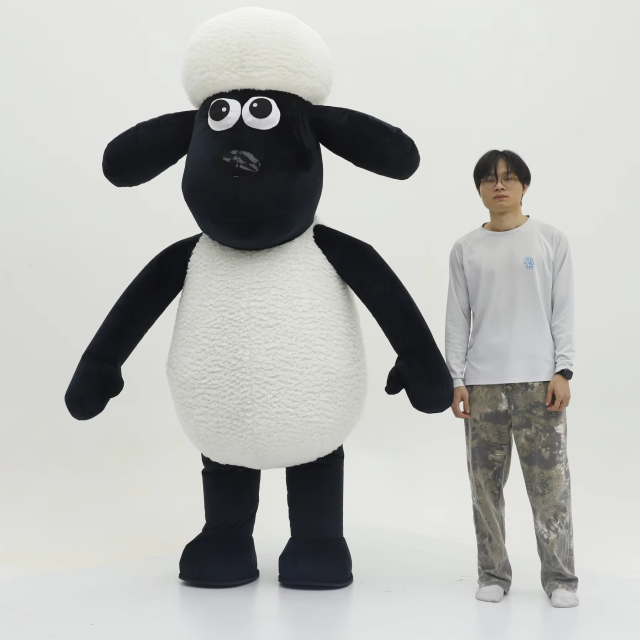 MOQ 1 PCS Farm White Unisex Adult Inflatable Sheep Mascot Costume 2m/2.6m for Events Rental Hot Selling