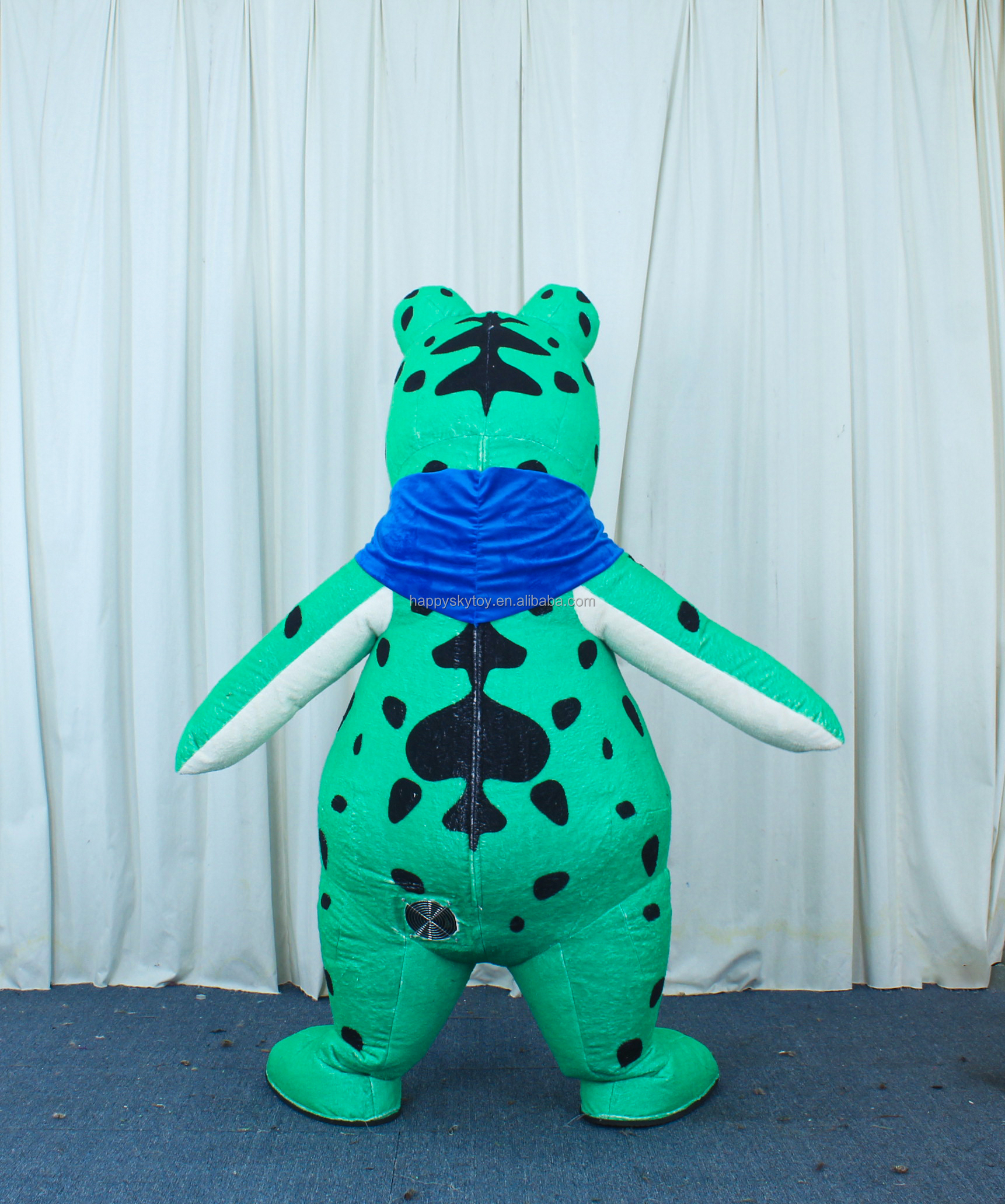 Hot Sale Frog 2m/2.6m/3m New Party Blower up Cloth Custom Animal Inflatable Mascot Costume