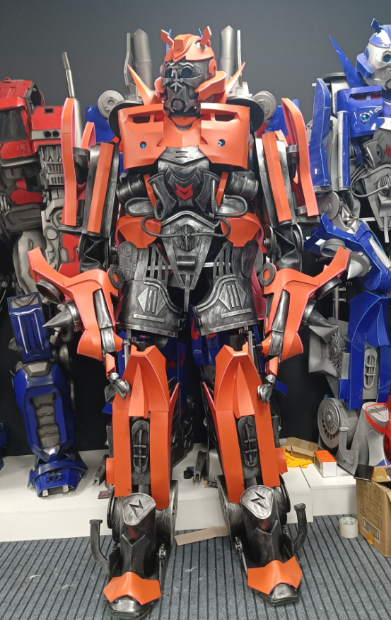 Transformers LED Robot Costume with Stilt Walker Design Party Wearable Mascot for Adults Unisex Halloween,Big Mascot,LED Robot Costume with Stilt Walker Design Party Wearable Mascot for Adults Unisex Halloween