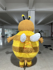Unisex Adult Funny Inflatable Bee Costume Halloween Halloween Costume Hand Drawn Printing for Kids Cosplay or Funny Party