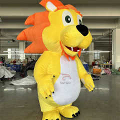 Dralion Chinese Dance Lion Mascot Costume 2m Inflated Traditional China Lion Costume Suits for Events Rental