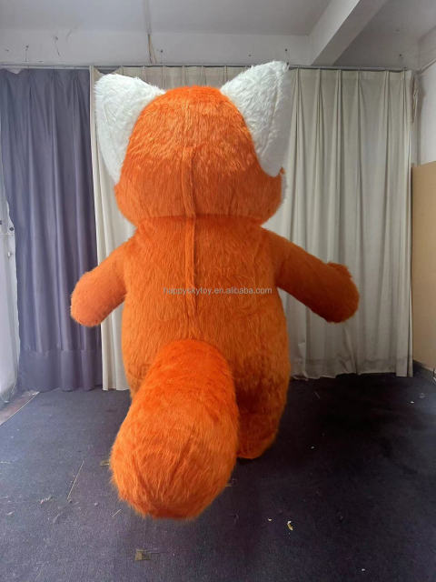 Air Blowing up Tolls 6.5ft Adult Inflatable Raccoon Cartoon Mascot Costume Fursuit Plush Raccoon Character Costume Suits Events