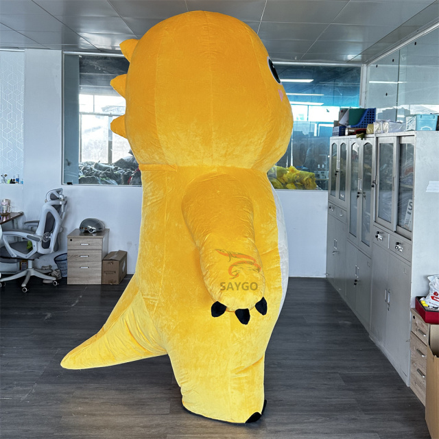 Expansive Milk Baby Dragon Plush Mascot Costume CE 2.6M Blow up Dinosaur Cosplay Suit Cloth Inflatable for Walking