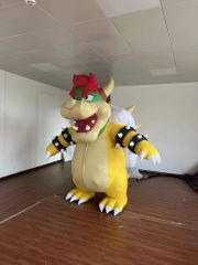 Promotional Cartoon Character Cosplay Suit Inflatable Bowser Turtle Mascot Costume for Adults Halloween Adult Cosplay Dress