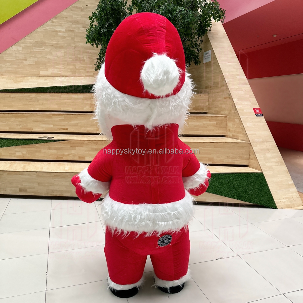 Christmas Santa Claus Costume 2m/2.6m/3m Performance Mascot in Stock Inflatable Christmas Costumes