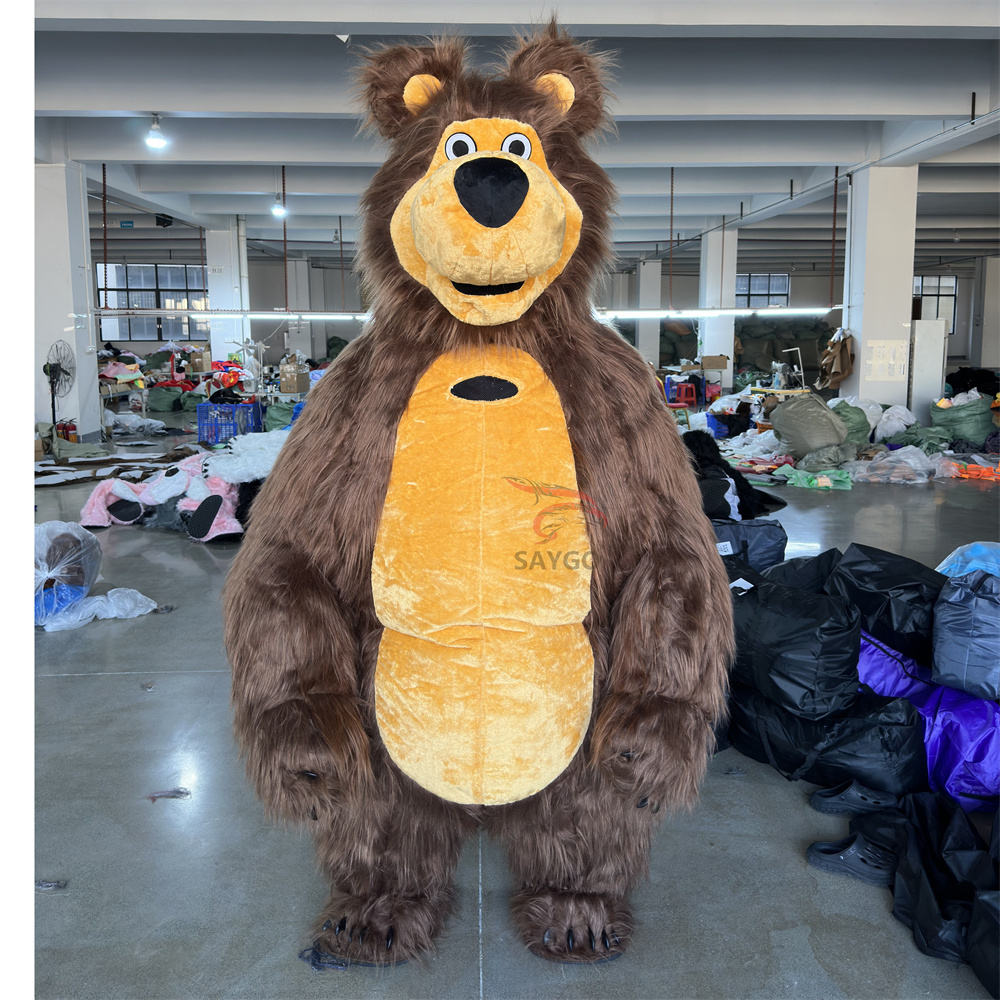 Party Decor Performance Suits Inflatable Pink Elf Deer Plush Bear Cute Mascot Costumes Commercial Cosplay Giant Walking Dresses