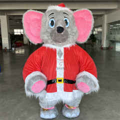 High Quality Inflatable 2m/2.6m Realistic Walking Inflatable Christmas Clothing Elephant Mascot Costume