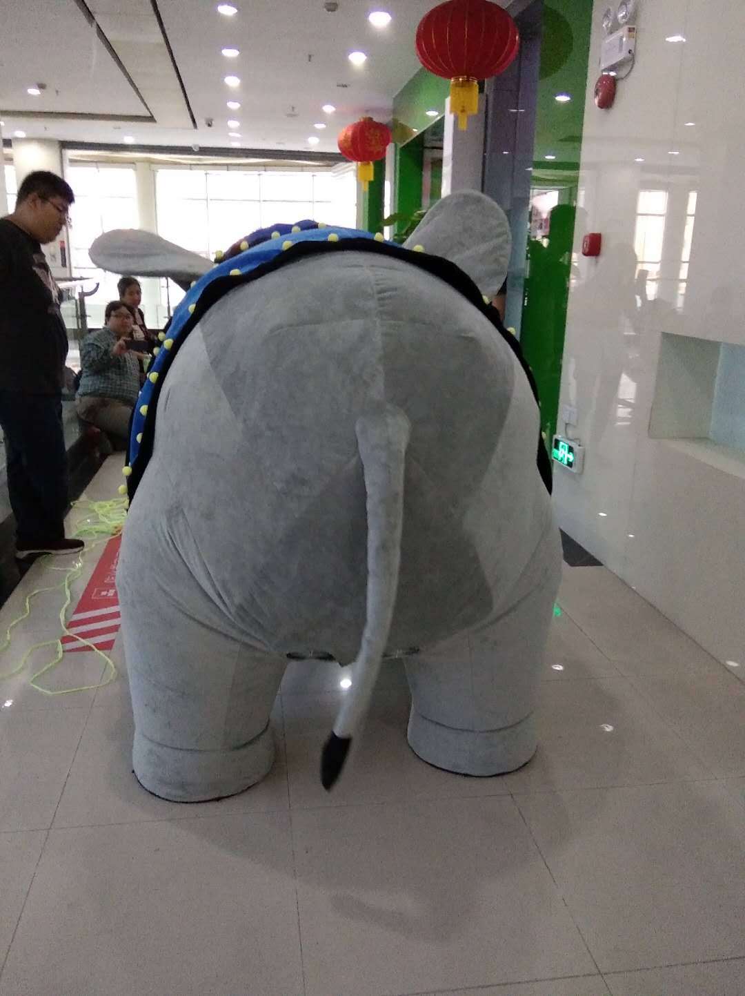 4 Legs Elephant Customized Inflatable Elephant Mascot Costume for Adult Halloween Plush Animal Costume