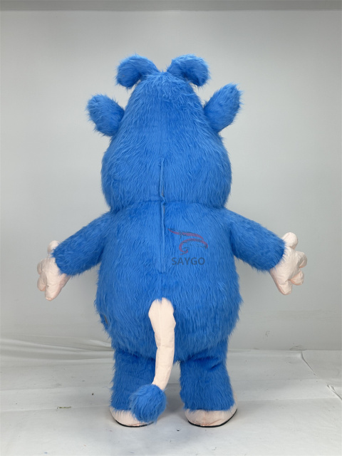 Unisex Adult Inflatable Monster Cartoon Character Mouse Rat Mascot Costume for Halloween Decorations and Parties