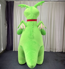 Wholesale 2.6m Unisex Adult Inflatable Dragon Costume Furry Dinosaur Mascot for Cosplay PVC & Plush Anime Theme Party Use