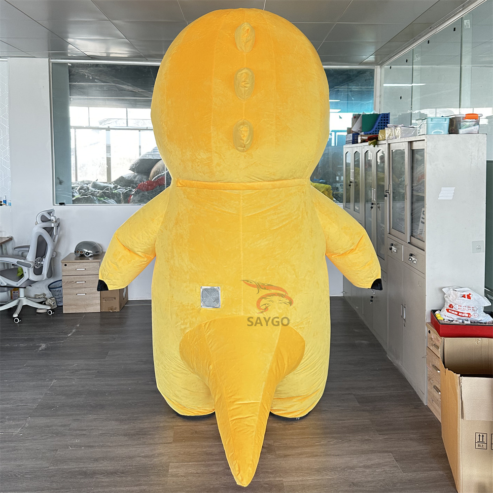 Expansive Milk Baby Dragon Plush Mascot Costume CE 2.6M Blow up Dinosaur Cosplay Suit Cloth Inflatable for Walking