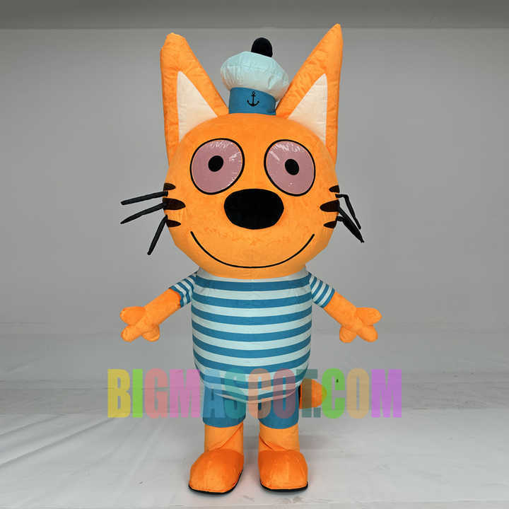 Unisex CE Certified Inflatable Cat Walking Animal Mascot Costume Plush Cartoon Character Kitty for Adults
