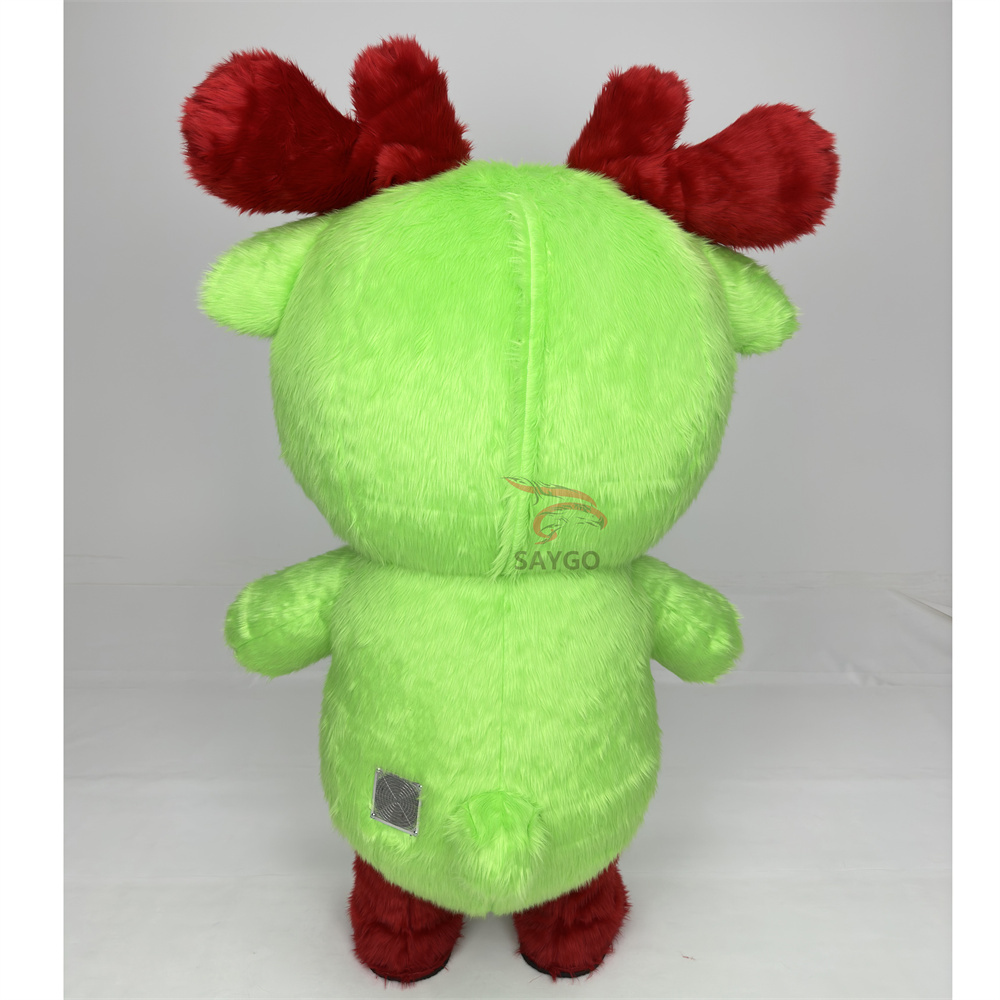 Mascot Costume Cartoon Character Advertising Inflatables Deer Clothing for Christmas Festivals Party Dress Entertainment