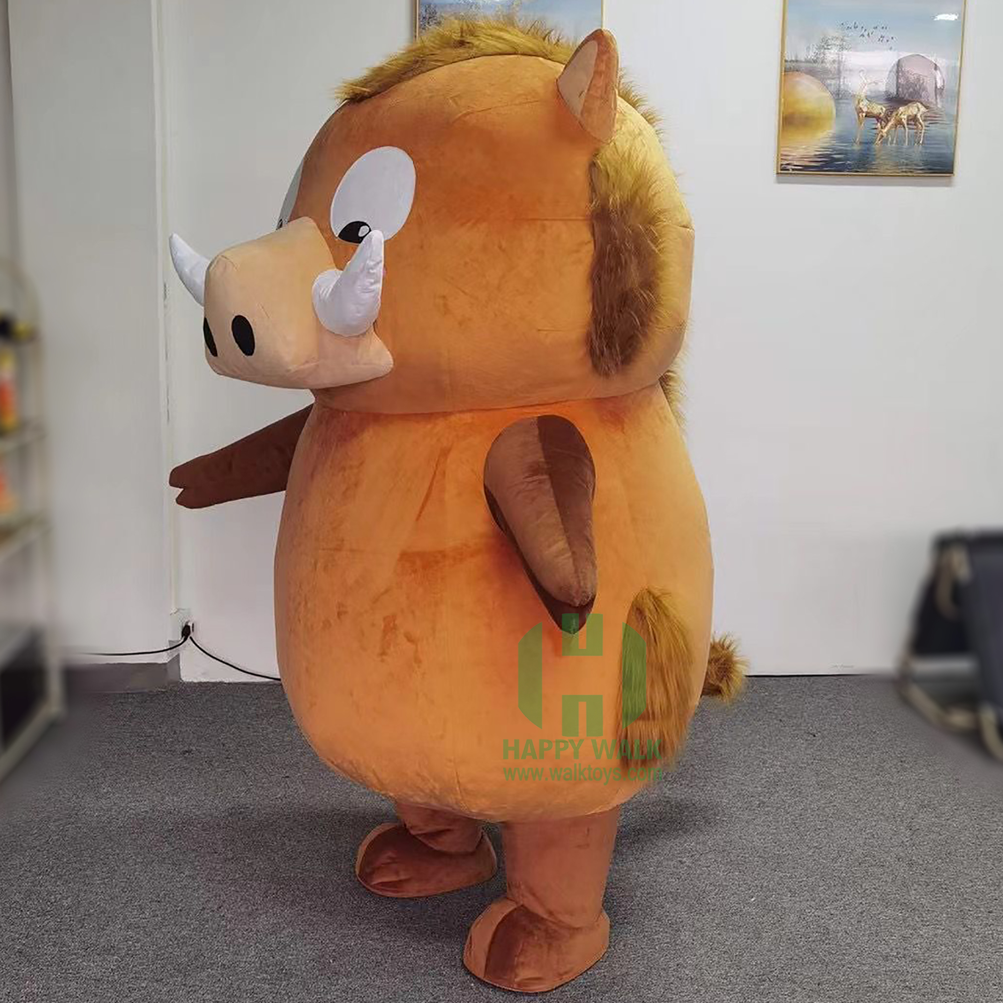 The Boar Costume Mascot for Wild Anime Theme Cosplay 2/2.6m Giant Inflatable Boar Mascot Costume Oem