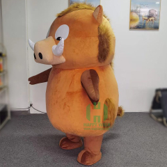 The Boar Costume Mascot for Wild Anime Theme Cosplay 2/2.6m Giant Inflatable Boar Mascot Costume Oem