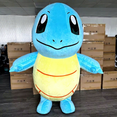 Shell-protected Blue Squirtle Turtle Mascot Costume for Adults Pokemoned Wartortle Turtle Costume Mascot Inflatable 2m Rental,Big Mascot,Shell-protected Blue Squirtle Turtle Mascot Costume for Adults Pokemoned Wartortle Turtle Costume Mascot Inflatable 2m Rental
