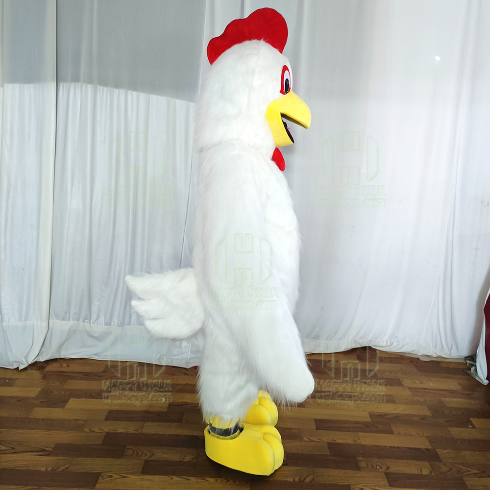 Hot Sale Popular Party Dress Cute Long Plush Rooster Mascot Costume Inflatable Giant Mascot Costume