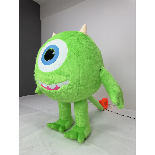 One Eye Monster Mascot Mike Inflated Fabric Furry Sully Mascots Ornaments Decor Events Advertising Giant Inflatable Decorations