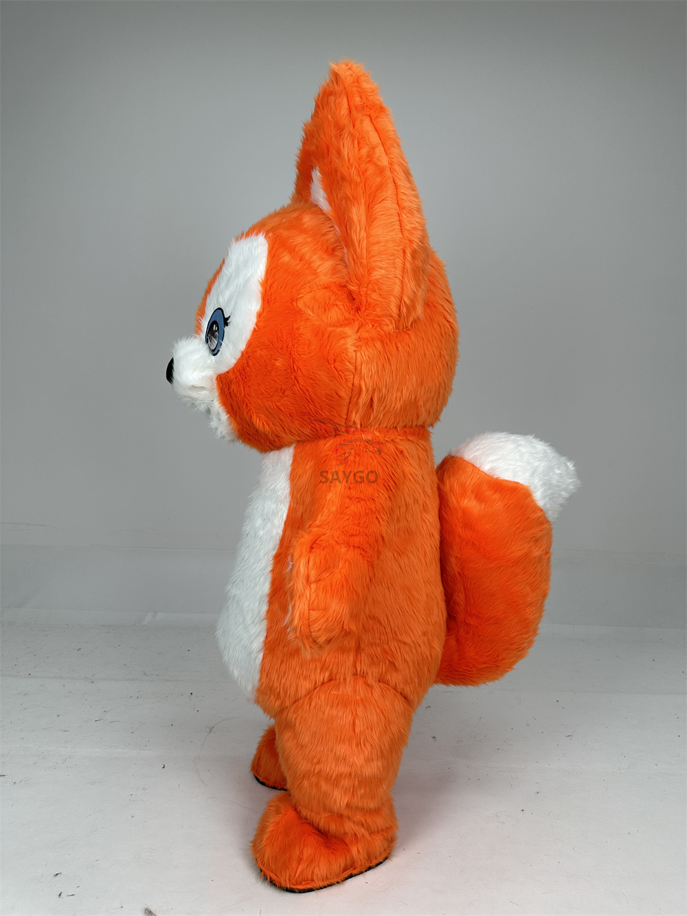 Orange Color Linabell Fox Mascot Costume 2m Inflatable Linnabell Fox Mascot Costume for Advertising Performance and Parties