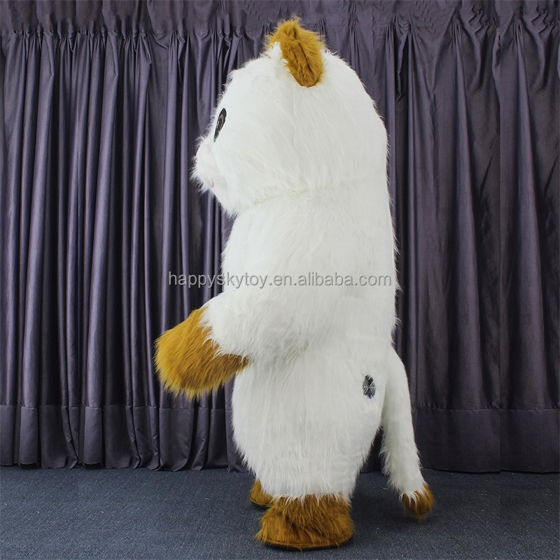 Inflatable Cat Costumes Adult Halloween Cosplay Costumes Blow up Cuty Role Play Disfraz Fancy Party Dres for Adult Kids
