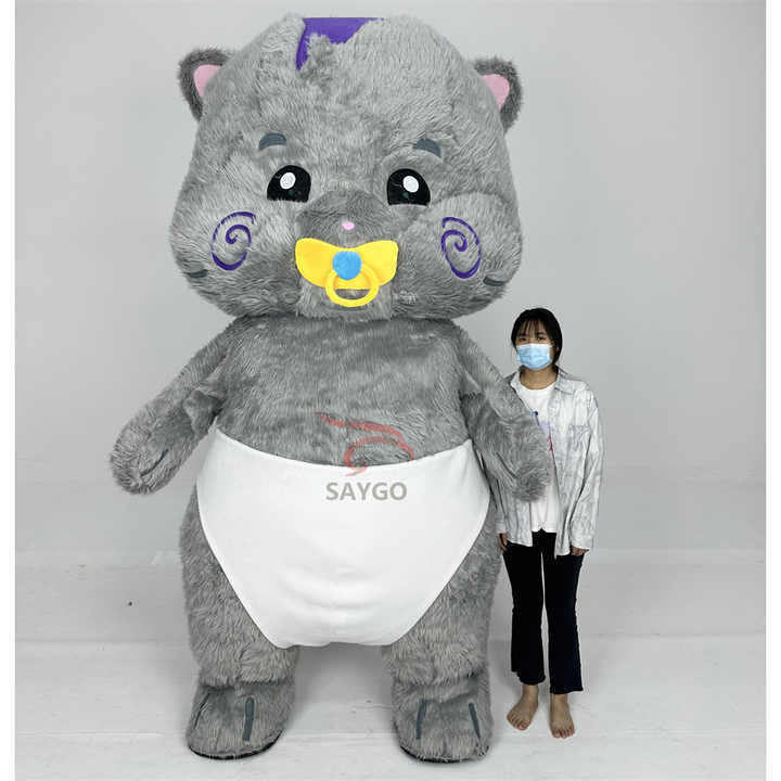 Cute Cat Mascot Costume Party Show Giant Plush Inflatable Cartoon Animal Adult Party Event Mascot Custom Character Costume