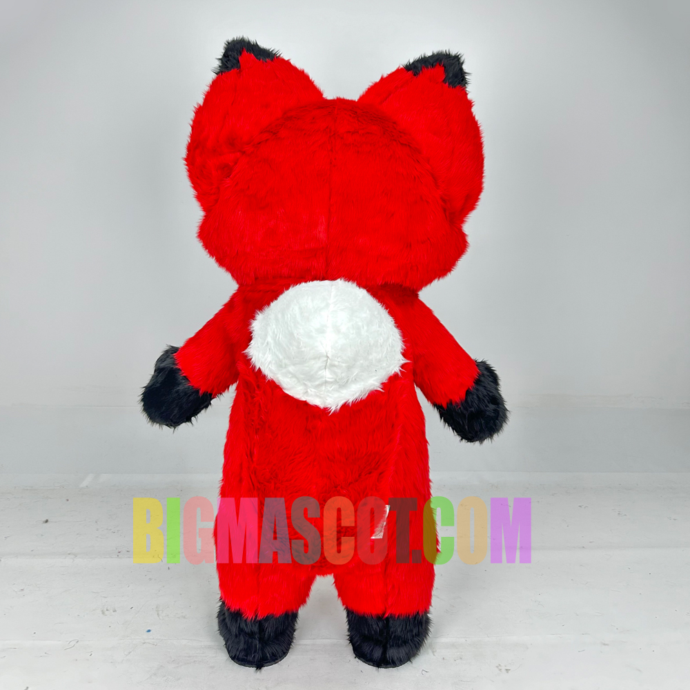 Adult Inflatable Animal Costume Fox Plush Halloween Walking Suit Party Cartoon Mascot Costumes