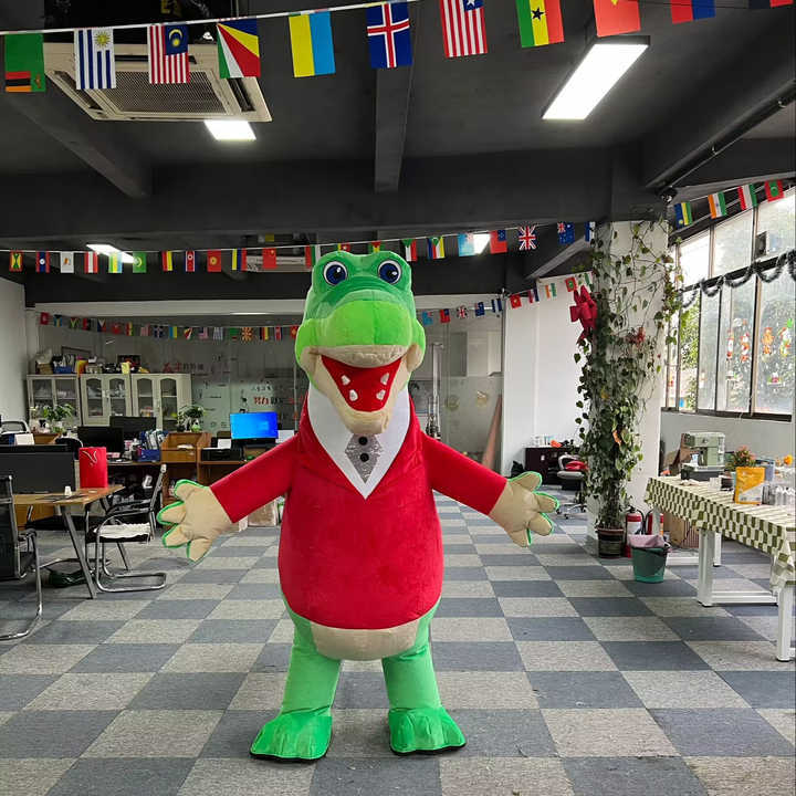 MOQ 1 Inflatable Mascot Costume 2m Crocodile Custom Cosplay Mascotte Theme Fancy Dress Carnival