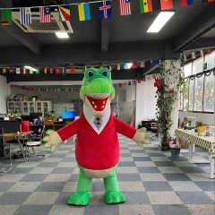 MOQ 1 Inflatable Mascot Costume 2m Crocodile Custom Cosplay Mascotte Theme Fancy Dress Carnival