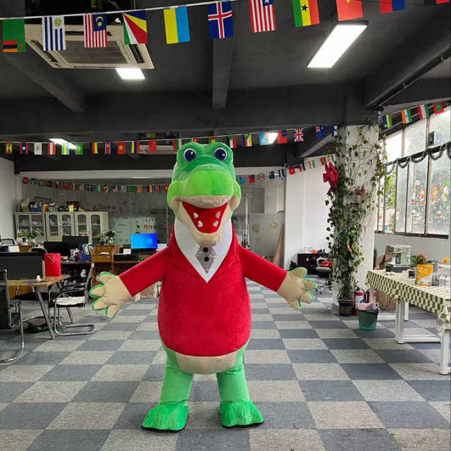 MOQ 1 Inflatable Mascot Costume 2m Crocodile Custom Cosplay Mascotte Theme Fancy Dress Carnival