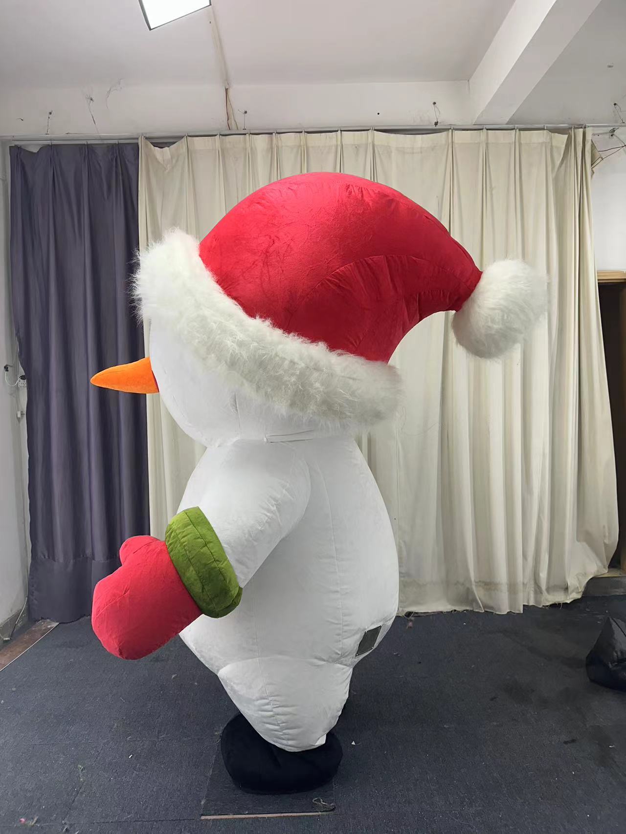 Happy SKY 2.6 Meter Carnival Custom Inflatable Christmas Snowman Costume Adult Size Unisex