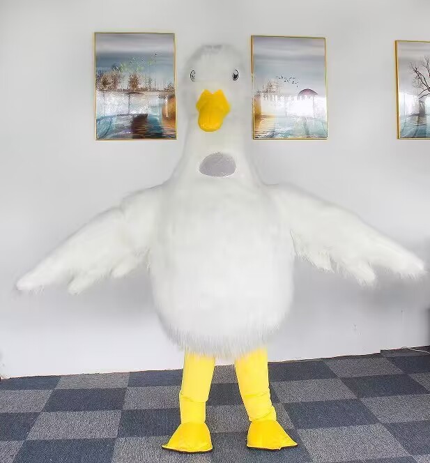 Hot Sale Popular Party Dress Cute Duck Mascot Costume Walking Performance Inflatable Mascot Costume