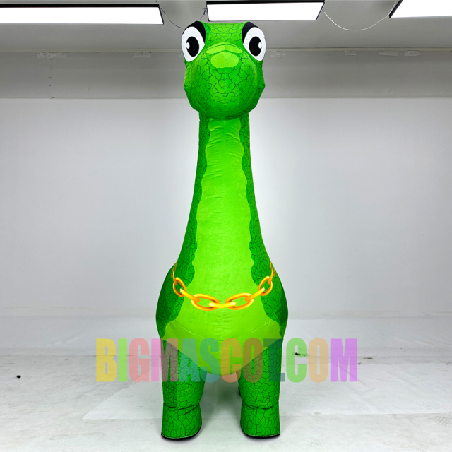 Happy Inflatable Dinosaur Mascot Costume Adult for Event Christmas Party Mascot Cosplay Dragon Costume Halloween Mascot
