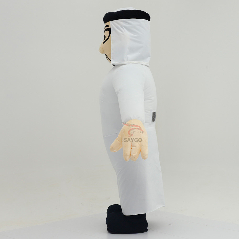 Arab Prince Inflatable Doll Costume for Adults Cosplay Wear 2.2m 2.6m Inflatable Mascot Costume Arab Man Arabic People Clothes