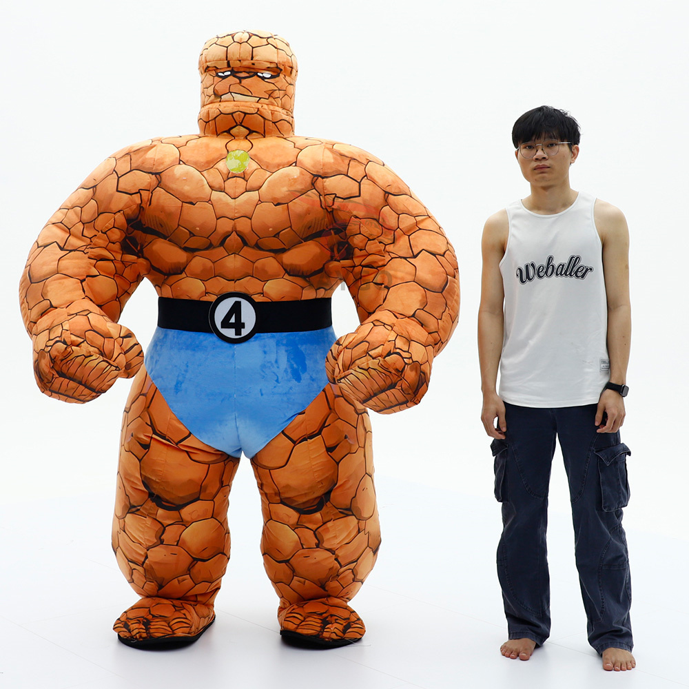 Huge Man Mascot Costume 2m 2.6m Inflatable Man Dolls Plush Man Costumes Giant Titan for Sale