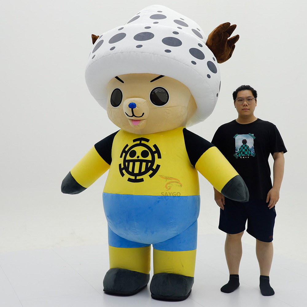Carnival Christmas Anime Cosplay Costumes Tony Chopper Inflatable Suits for Events Rental 2.2m Chopper Mascot Costumes Sale