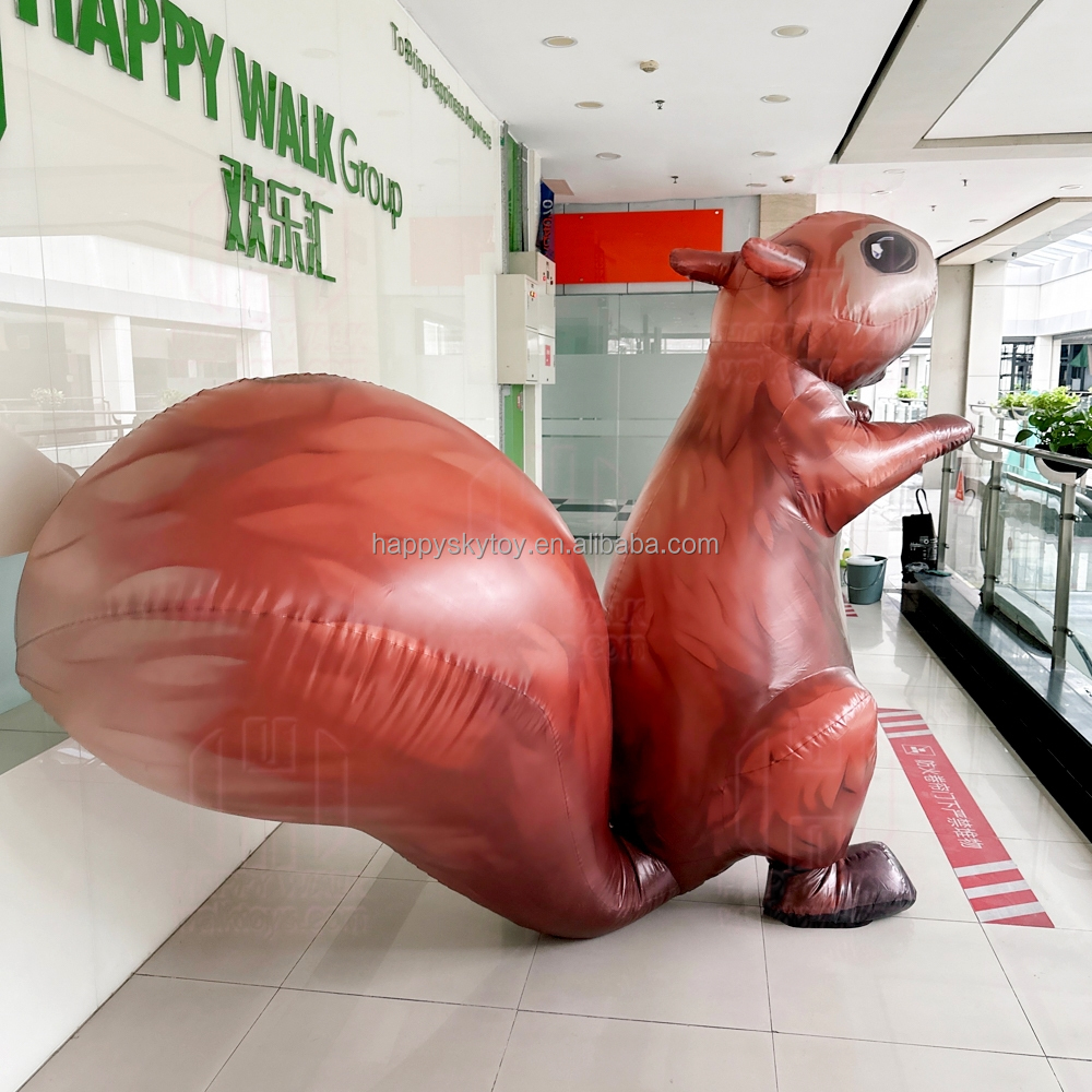 Giant Advertising Adults Animal Walking Costume Waterproof Halloween Party Performance Cosplay Inflatable Squirrel Costume
