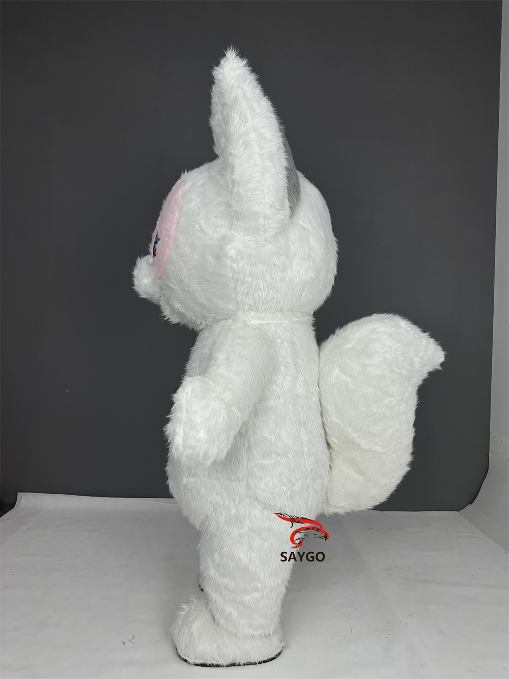 Linabell Unisex Adult Inflatable Fox Costume Halloween Cosplay Kits Cute Carnival Animal Walking Suit Cloth Blow Giant Mascot
