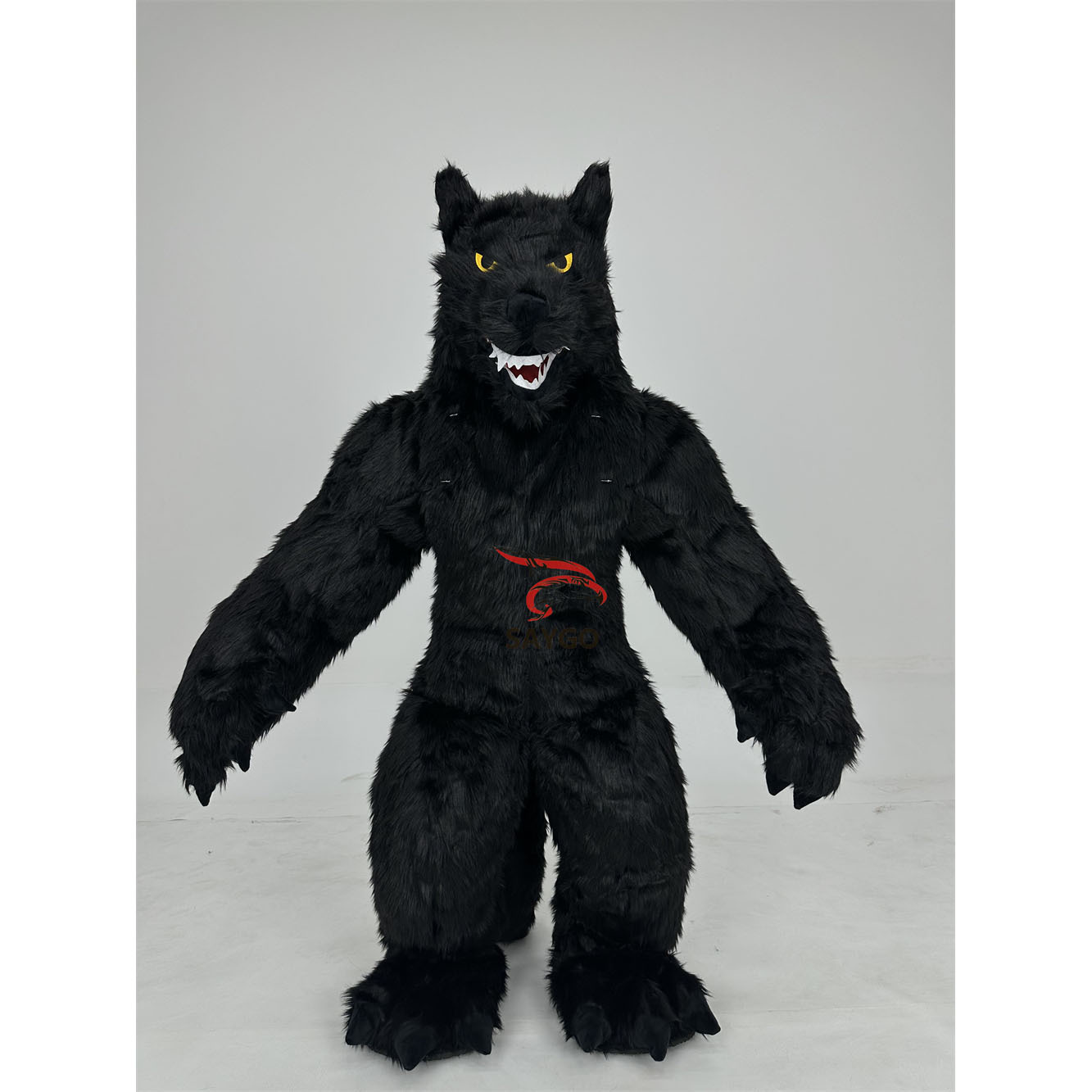 Factory Price Giant White Black Grey Wolf Inflatable Mascot Costume Commercial Walking Adults Party Dress for Event