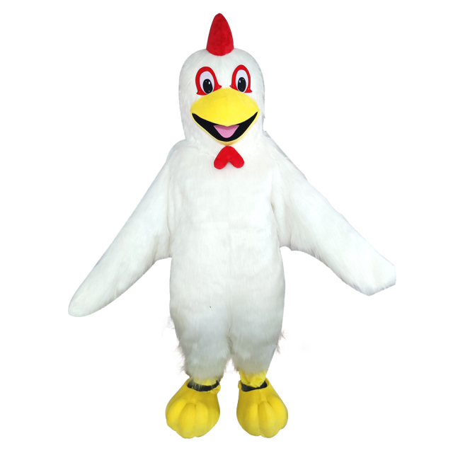 Hot Sale Popular Party Dress Cute Long Plush Rooster Mascot Costume Inflatable Giant Mascot Costume