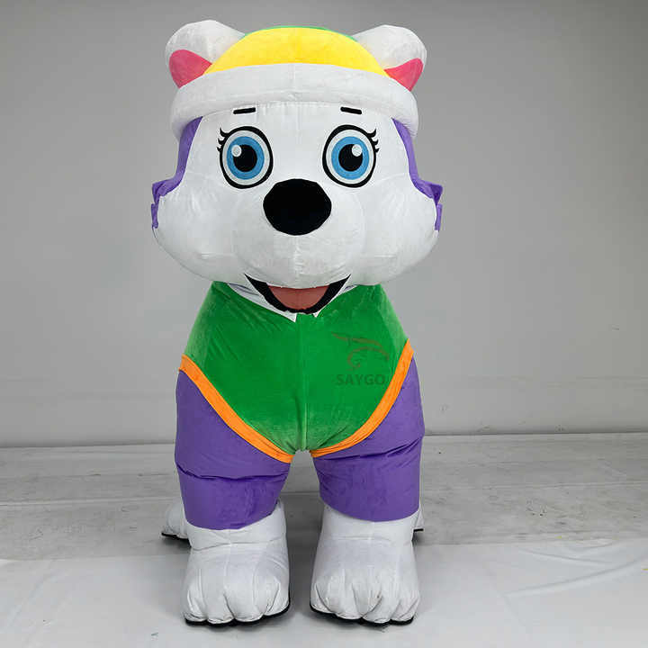Adults Outdoor Walking Effect Inflatable Mascot Costume 2m 2.6m Christmas Dog Costumes