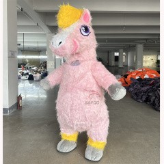 2M/2.6 Long Fur Inflatable Unicorn Horse Mascot Costume for Adults Cute Style Festivals Promotions White Unicorn Indian Wedding,Big Mascot,2M/2.6 Long Fur Inflatable Unicorn Horse Mascot Costume for Adults Cute Style Festivals Promotions White Unicorn Indian Wedding