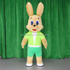 Fluffy Mascot Bunny 2m Inflatable Clothing Suits for Adults Easter Bunny Mascot Costumes Hot Selling