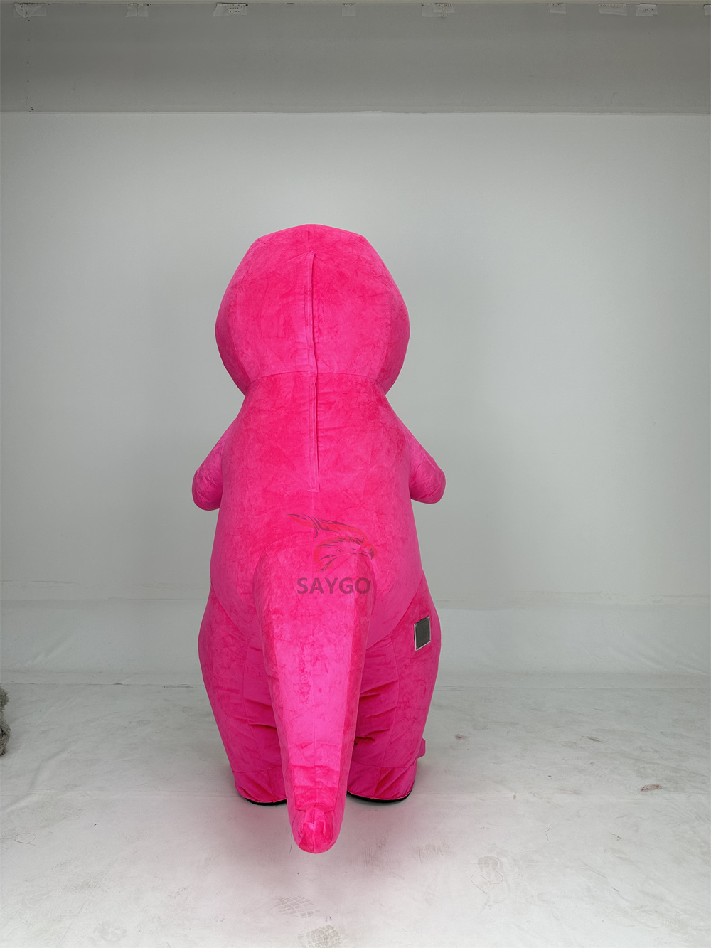 Cartoon Character Cheap Unisex Inflatable Barney Costume Plush Adult Stuffed Walking Dragon Mascot Costume for Carnival Holiday