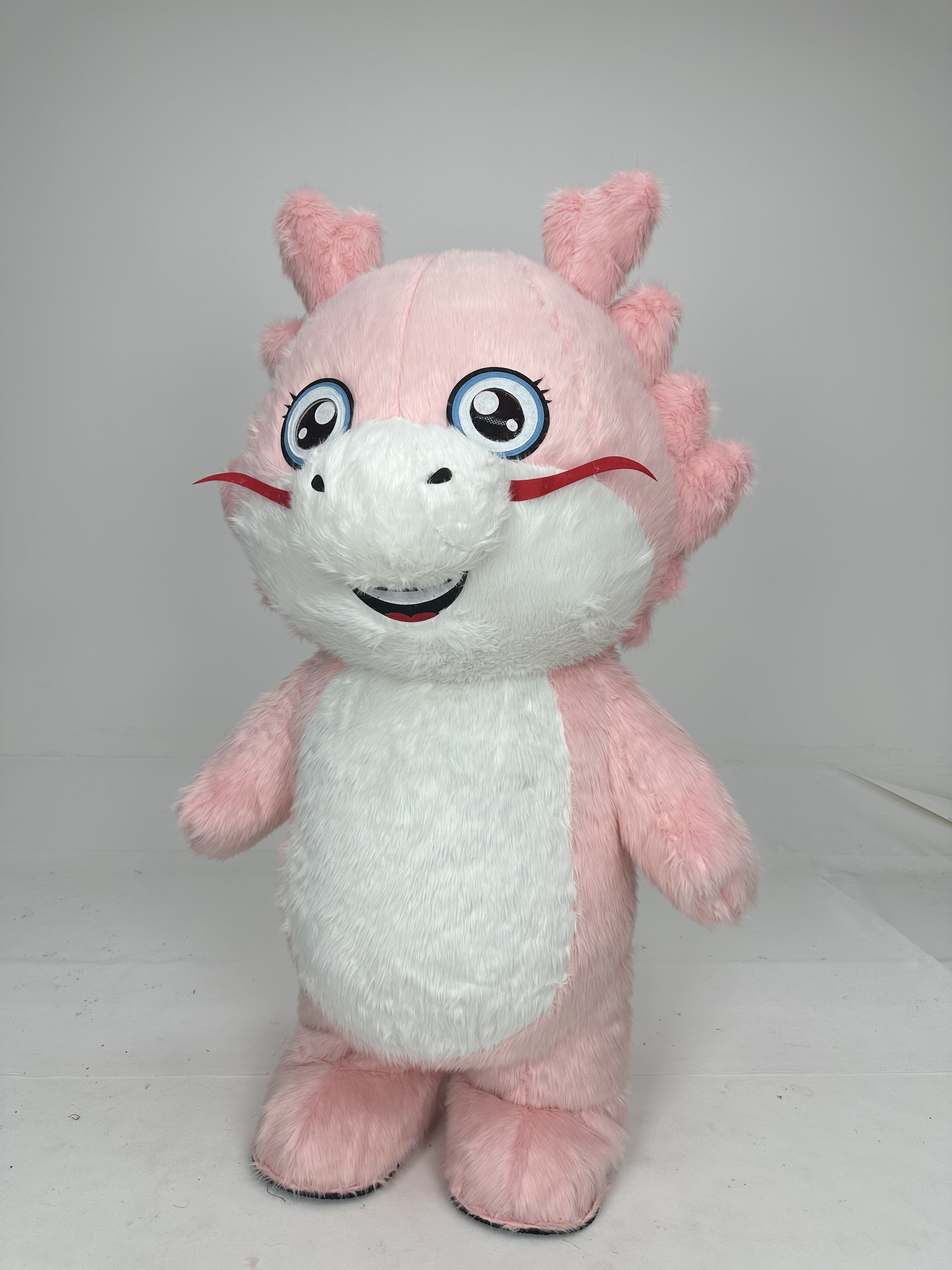 Hot Sale for Chinese Inflatable Red & Pink Dragon Mascot Costume for Adults-Unisex Easter/Halloween Use