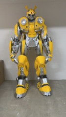Bumblebee Transformers Robot Costume Adults Unisex Easter/Halloween Party Professional Wearable Dance Mascot Cosplay,Big Mascot,High Quality LED Cartoon Animal Robot Costume Adults Unisex Easter/Halloween Party Professional Wearable Dance Mascot Cosplay