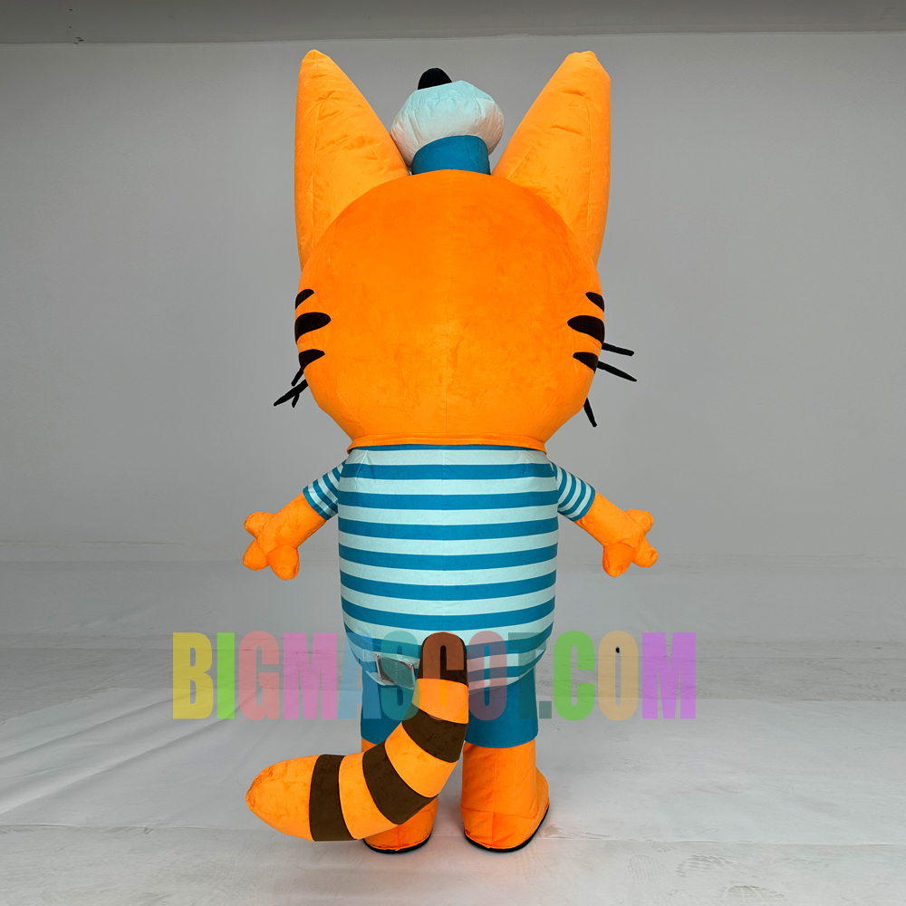 Unisex CE Certified Inflatable Cat Walking Animal Mascot Costume Plush Cartoon Character Kitty for Adults