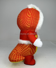 Chinese Lunar New Year Snake Children Costumes in Plush and Furry Materials for Events Rental 2m