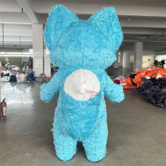 Clever Linabell Fox Costume for Kids Park Lena Bell Mascot Costume in Furry Material Inflatable 2.6m